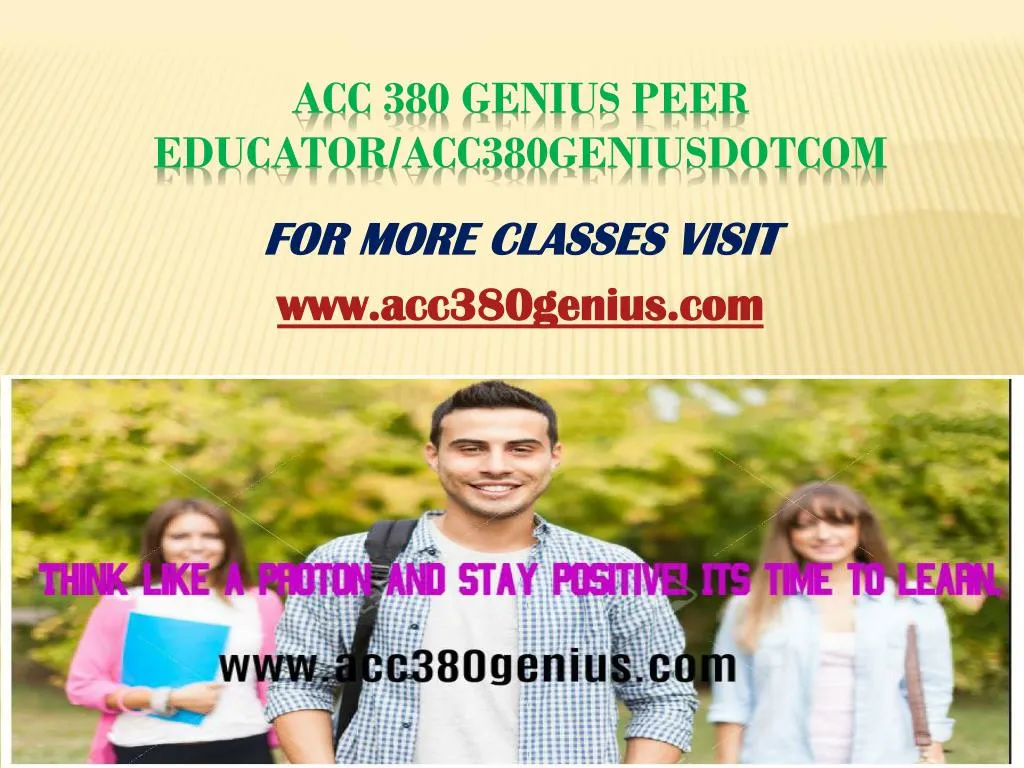 acc 380 genius peer educator acc380geniusdotcom