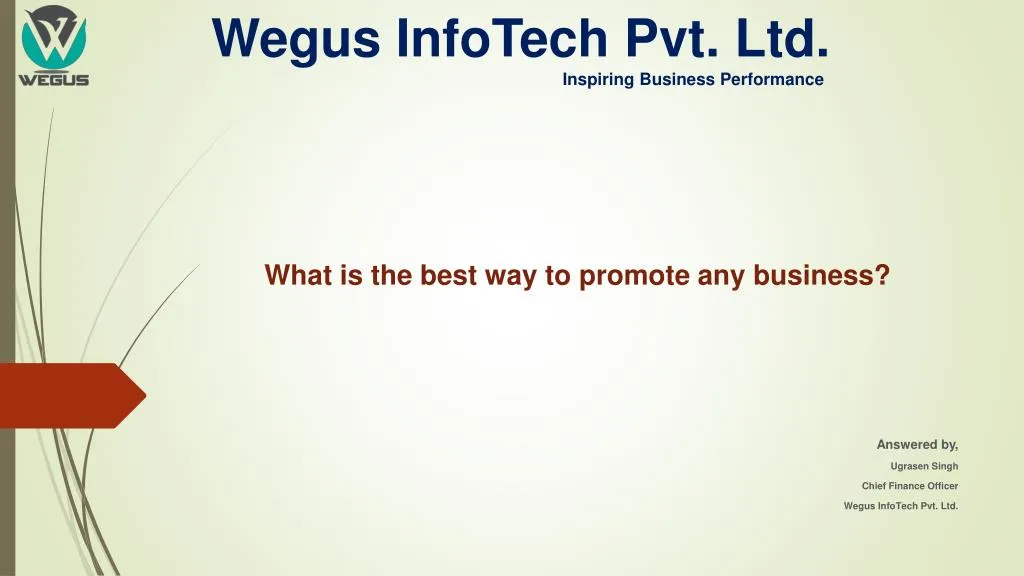 wegus infotech pvt ltd inspiring business performance