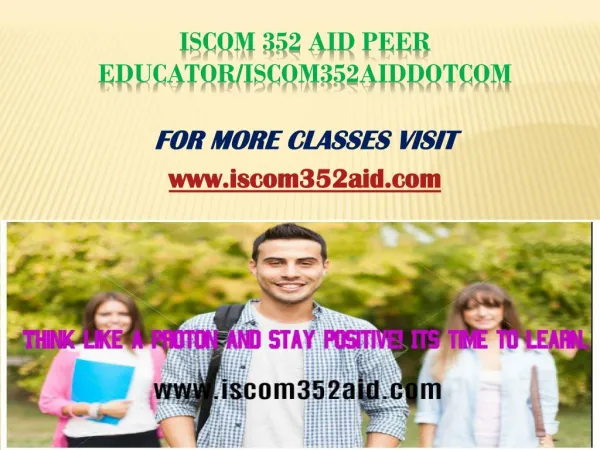 ISCOM 352 Aid Peer Educator/iscom352aiddotcom