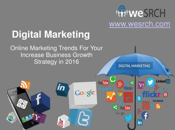 Digital Marketing - Online Marketing Trends For Your Increase Business Growth Strategy in 2016