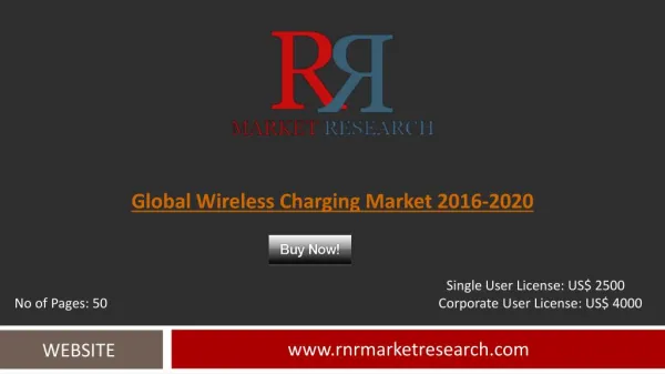 Wireless Charging Market Trends Development & Industry Challenges Report to 2020