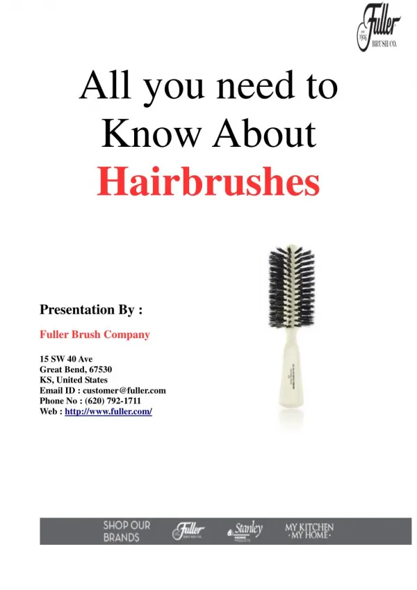 All you need to Know About Hairbrushes