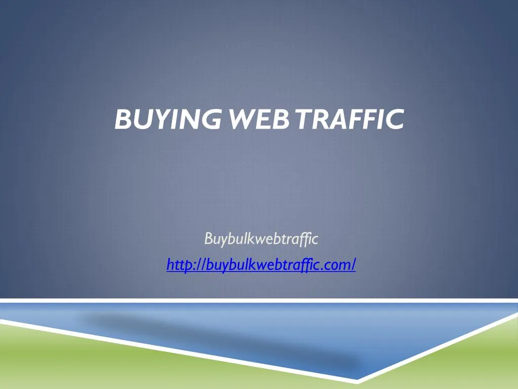 buying web traffic