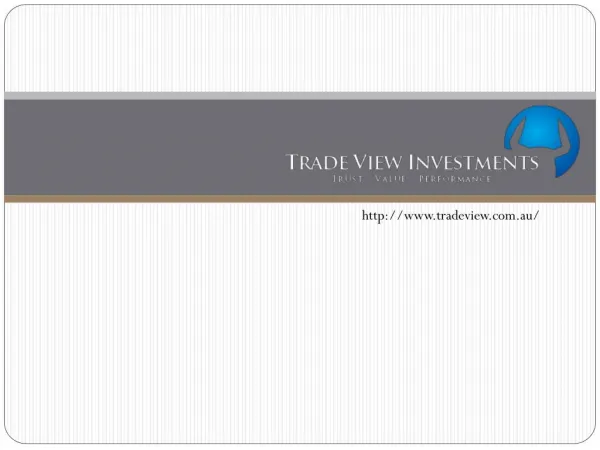 Tradeview Investments - Creating professional traders !!!