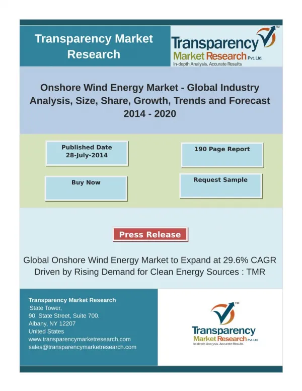 Global Onshore Wind Energy Market to Expand at 29.6% CAGR Driven by Rising Demand for Clean Energy Sources