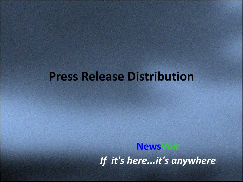 press release distribution
