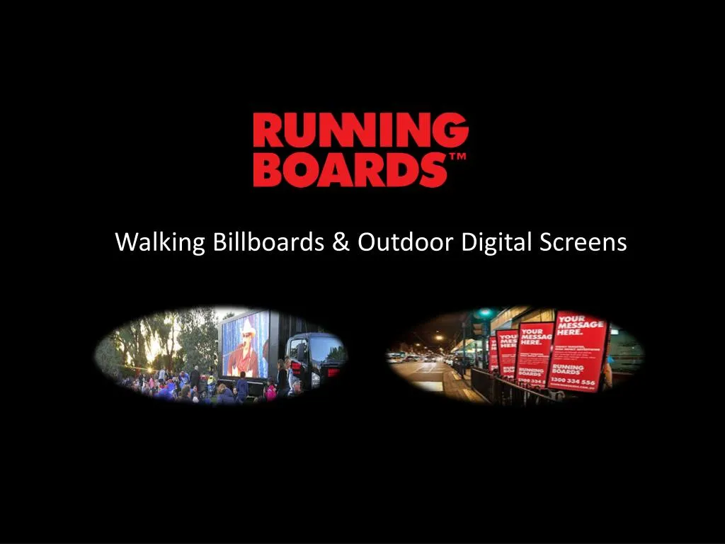 walking billboards outdoor digital screens