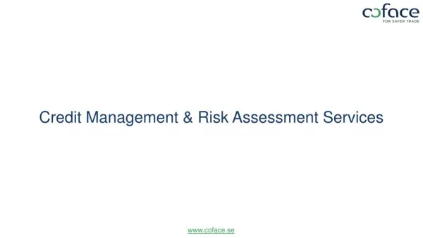Credit Management & Risk Assessment Services