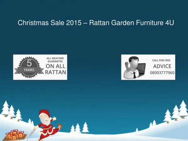 Christmas Sale 2015 - Rattan Garden Furniture 4U