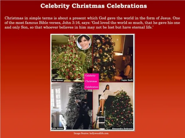 Celebrity Christmas Celebrations