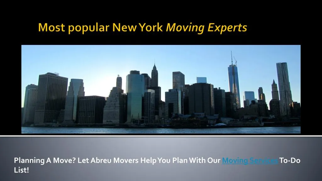 planning a move let abreu movers help you plan with our moving services to do list