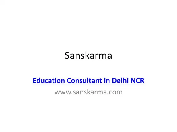 Education Consultants In Delhi Ncr
