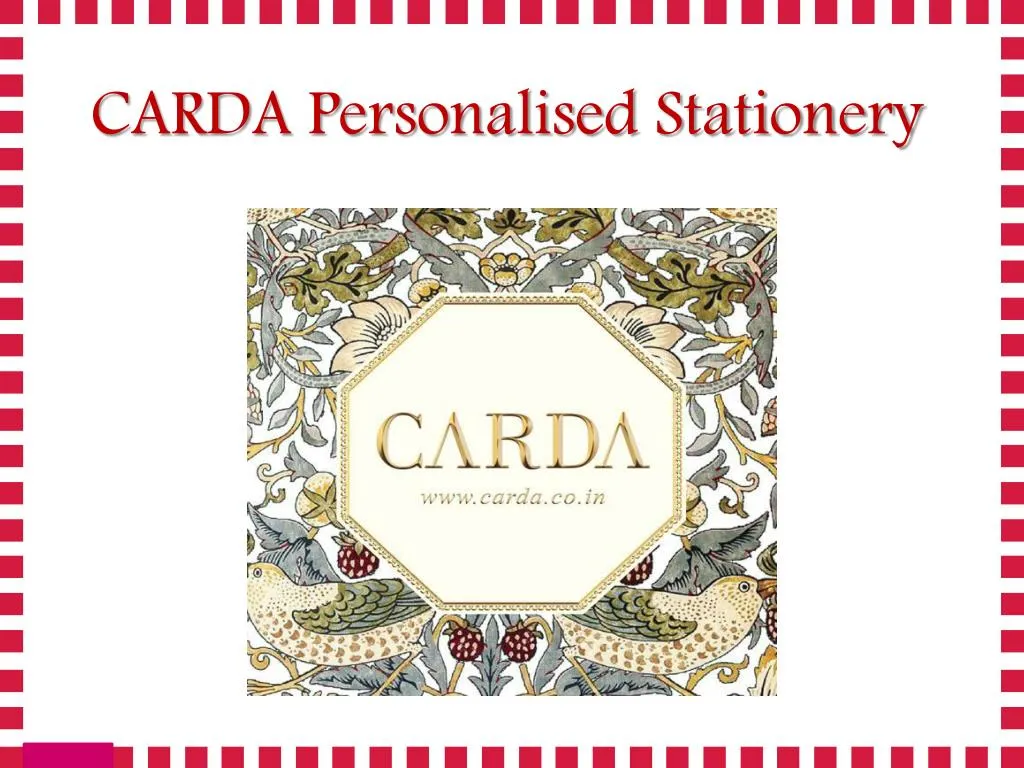 carda personalised stationery