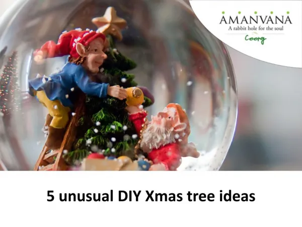 5 unusual DIY Xmas tree ideas