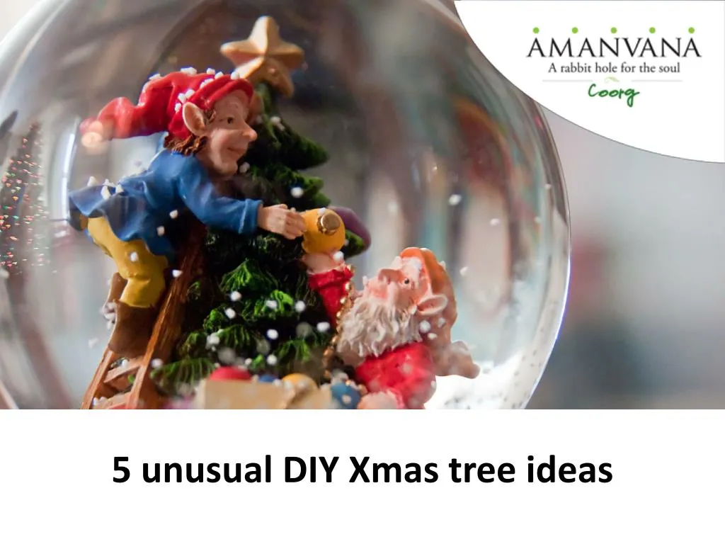 5 unusual diy xmas tree ideas