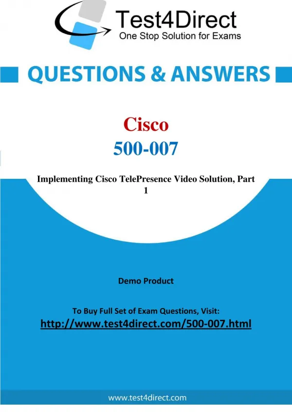 500-007 Cisco Exam - Updated Questions