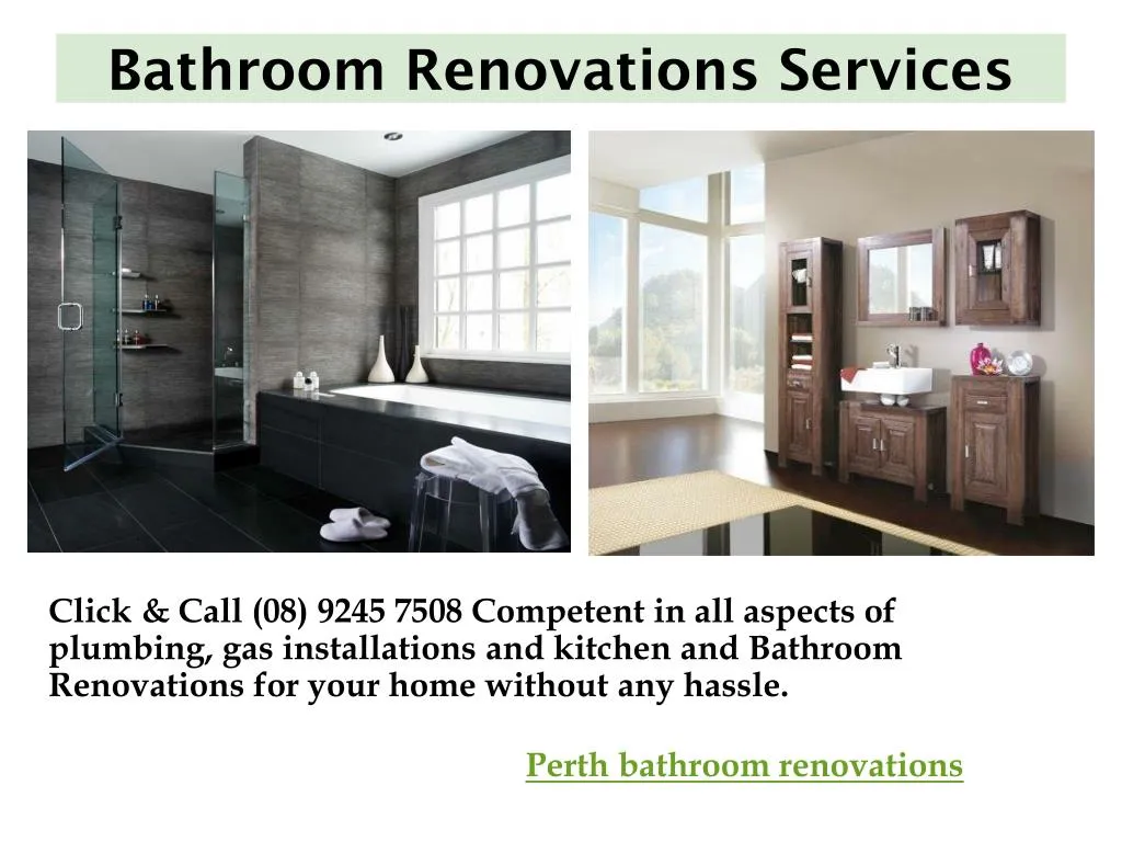 bathroom renovations services