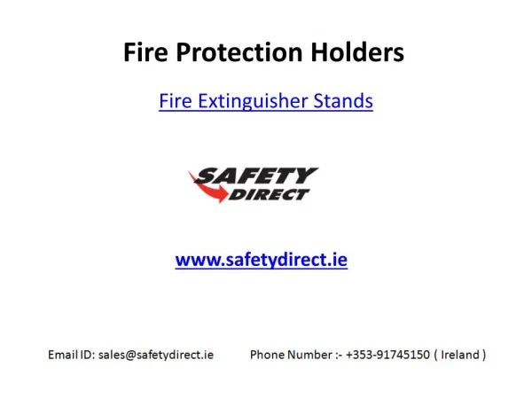 Fire Extinguisher Stands in Ireland are at Safetydirect.ie