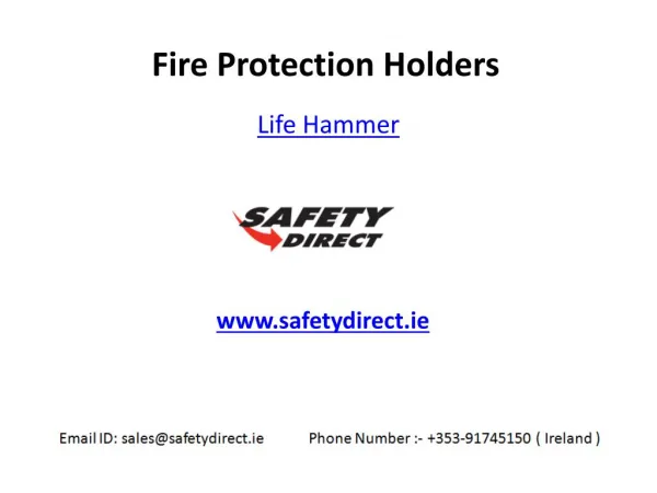 Life Hammer in Ireland are at SafetyDirect.ie