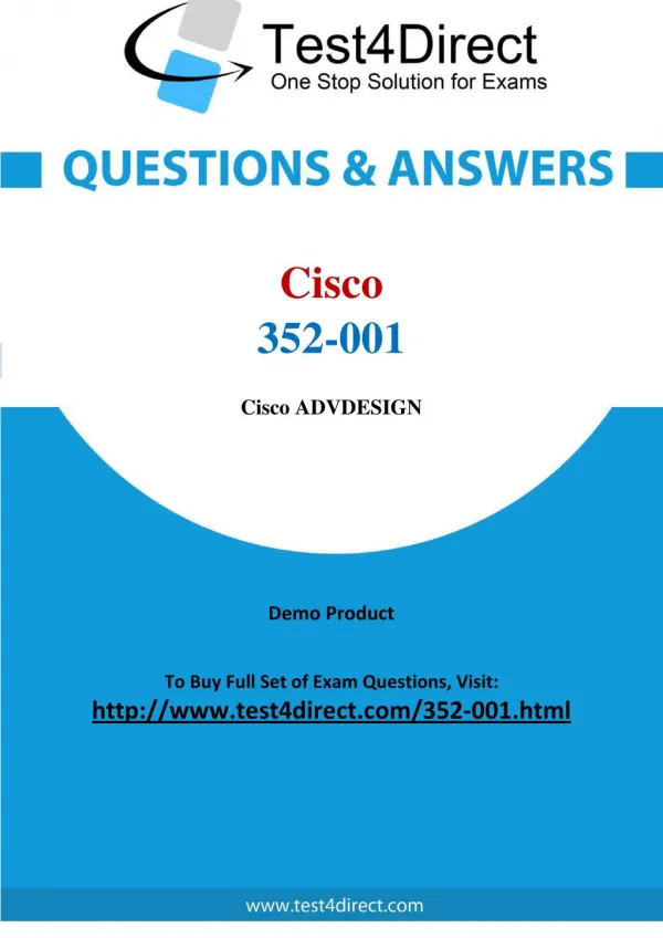 Cisco 352-001 Exam Questions