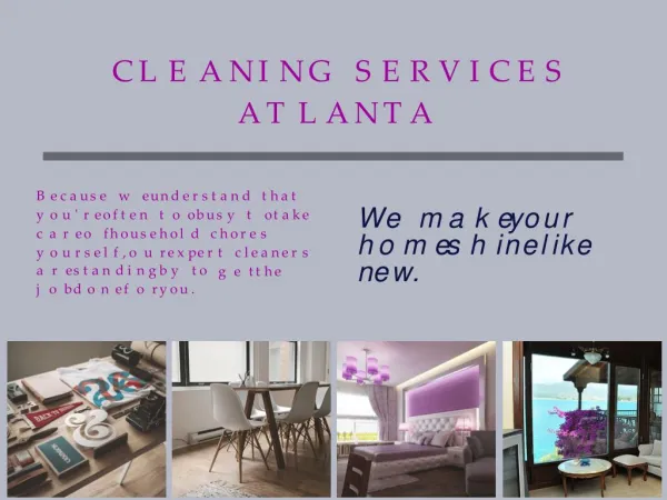 Cleaning Services Atlanta (404) 857-3389