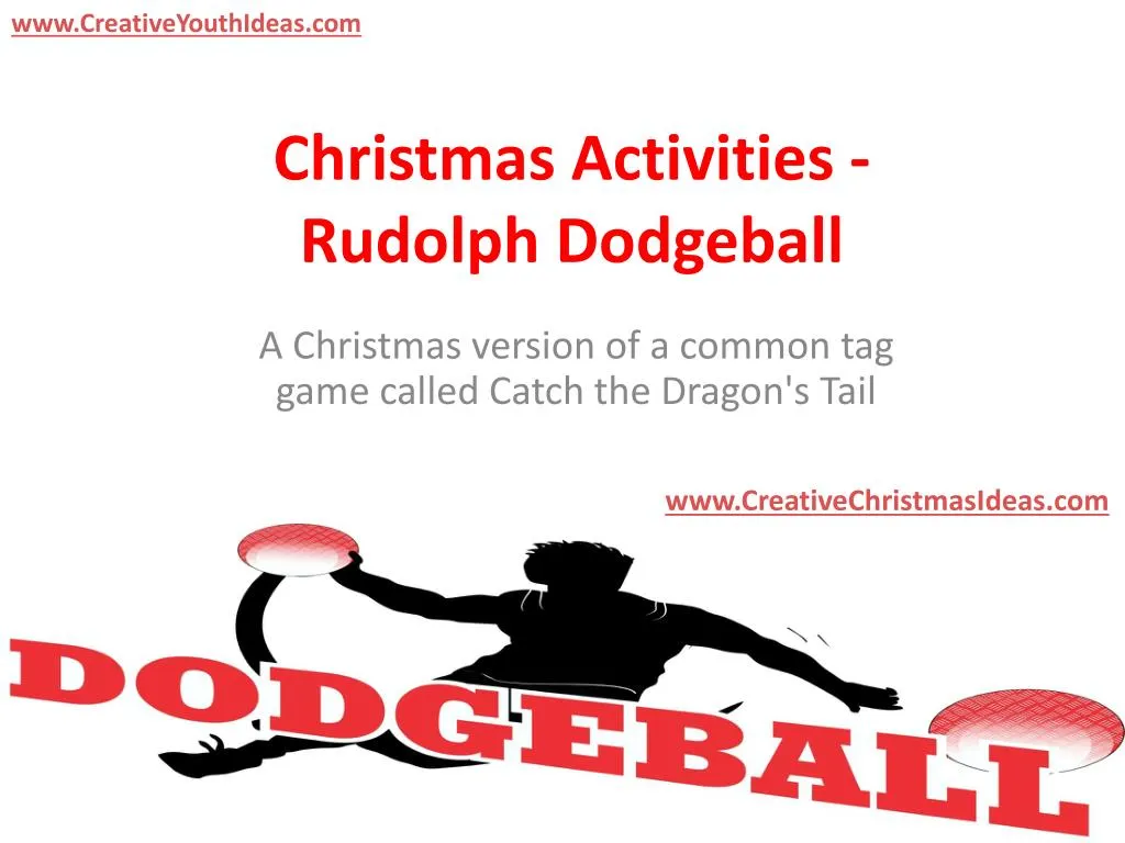 christmas activities rudolph dodgeball