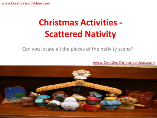 Christmas Activities - Scattered Nativity