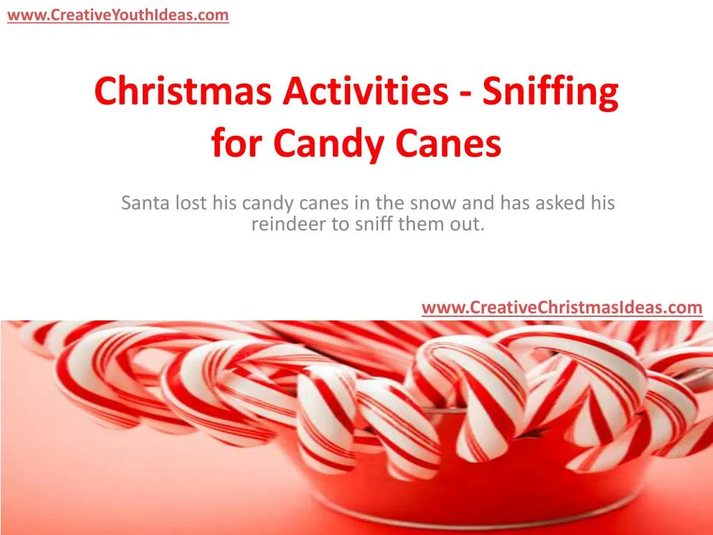 christmas activities sniffing for candy canes