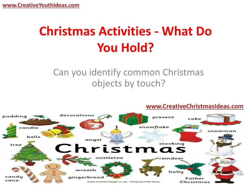 christmas activities what do you hold