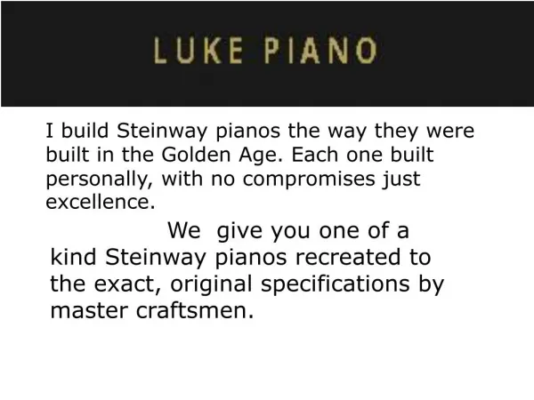 Used Steinway Pianos