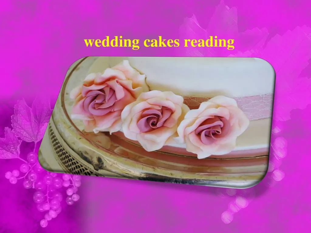 wedding cakes reading