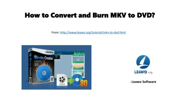 How to convert and burn mkv to dvd