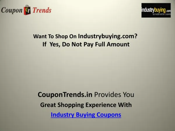 indusrty buying coupons
