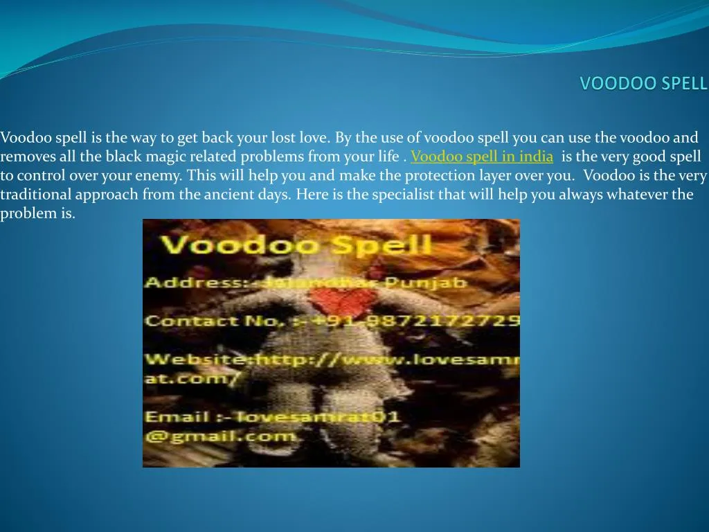 voodoo spell