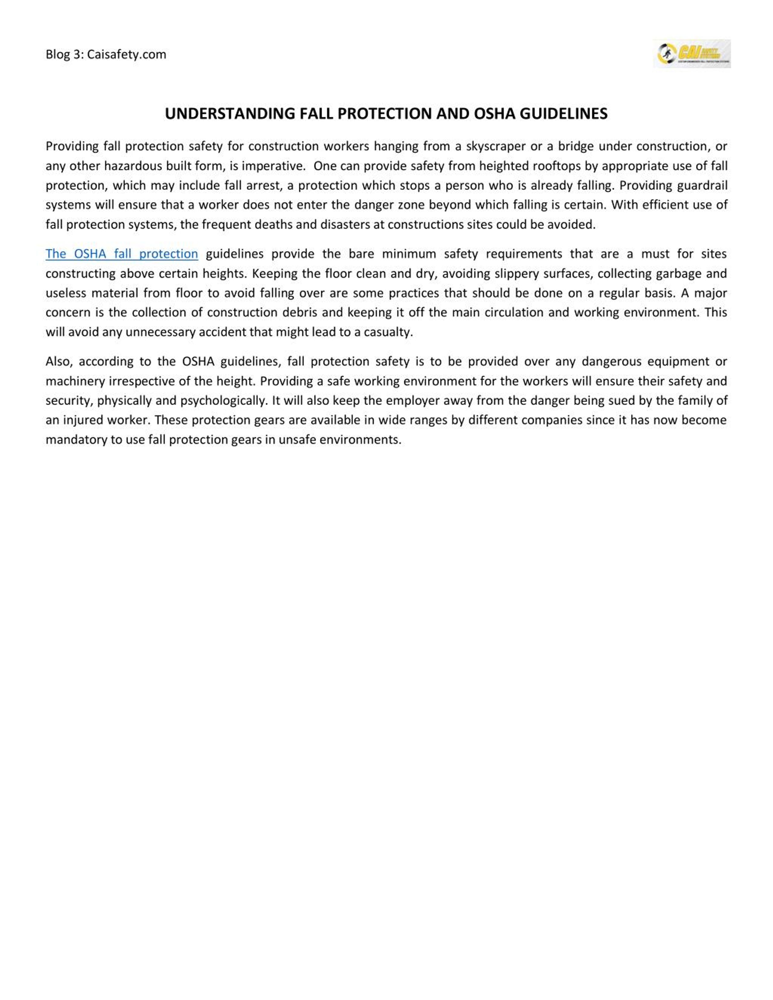 PPT - Understanding Fall Protection And Osha Guidelines PowerPoint ...
