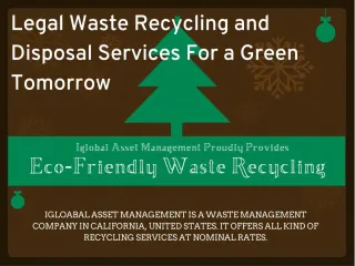 Waste Management and Recycling - slide 1