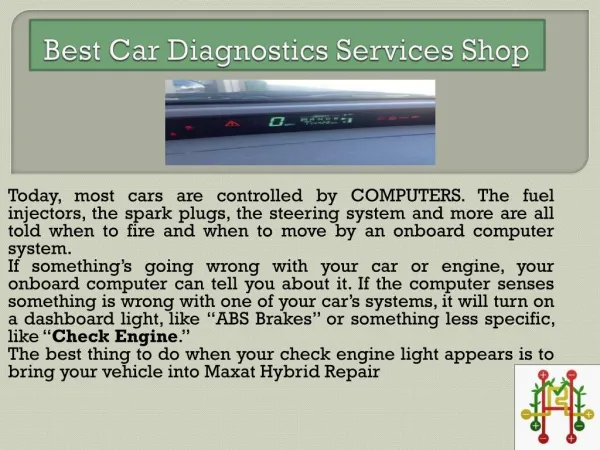 Best Car Diagnostics Services Shop