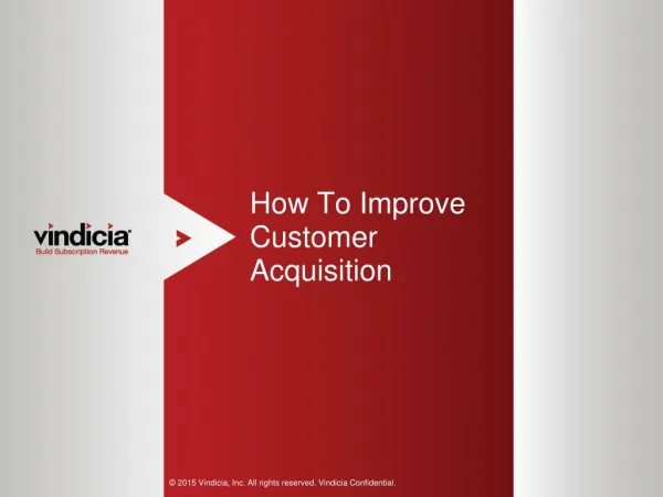 How To Improve Customer Acquisition | Vindicia