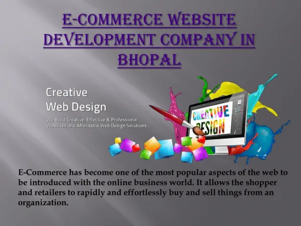E-commerce website development company in Bhopal