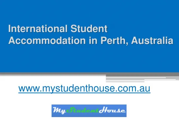 International Student Accommodation in Perth, Australia