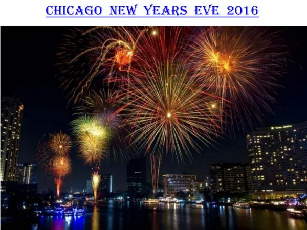 Chicago New years eve 2016