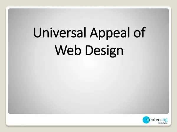 Universal Appeal of Web Design