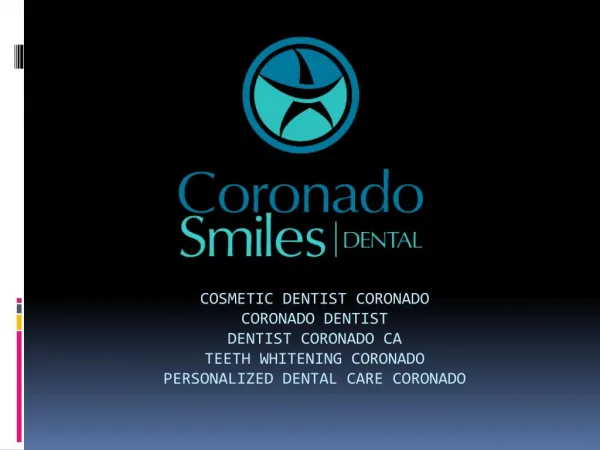 Dentist Coronado CA