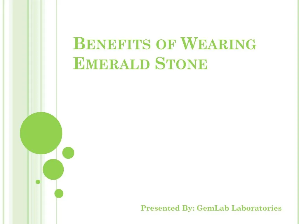 benefits of wearing emerald stone