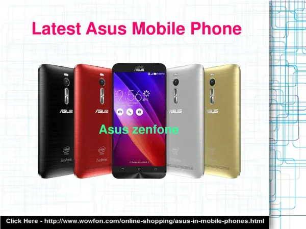 Upcoming Asus Mobile Phones
