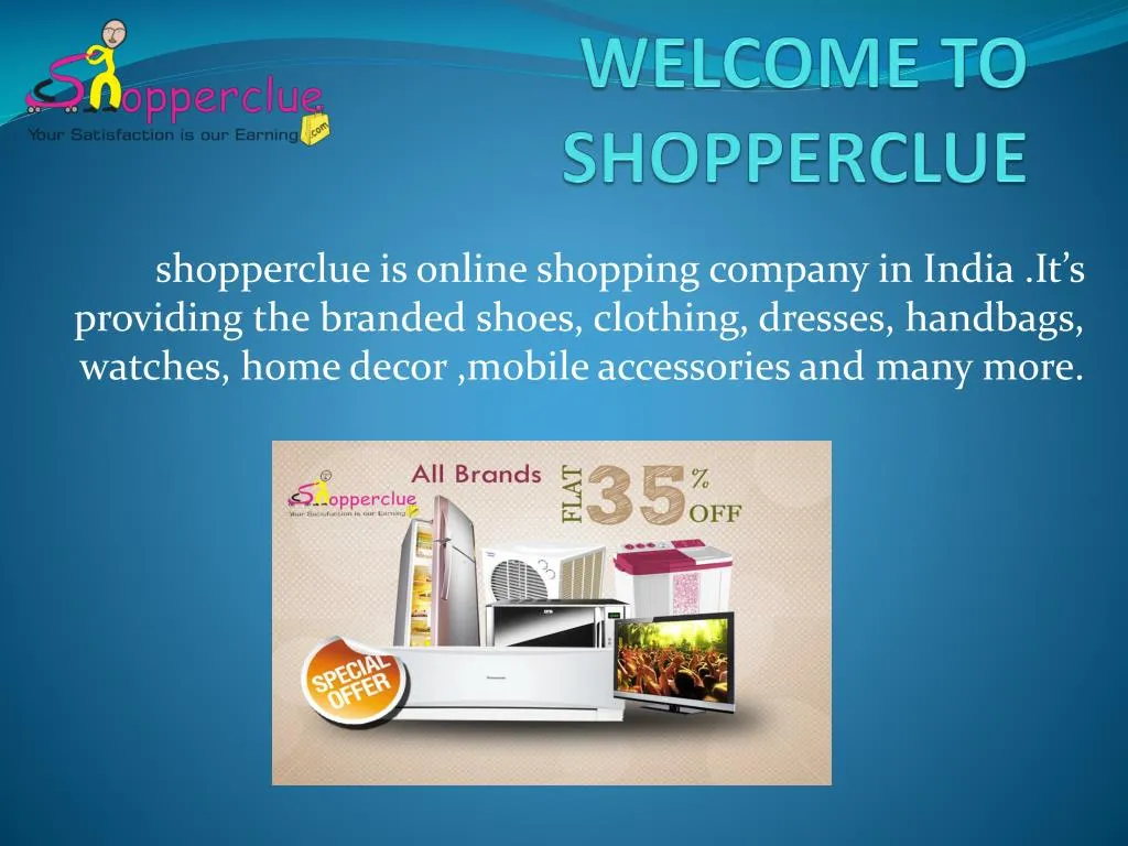 welcome to shopperclue