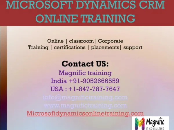 Microsoft dynamics crm online training in uk