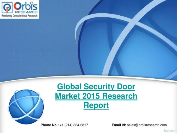 Global Security Door Industry 2015-2020 & Market Overview Analysis