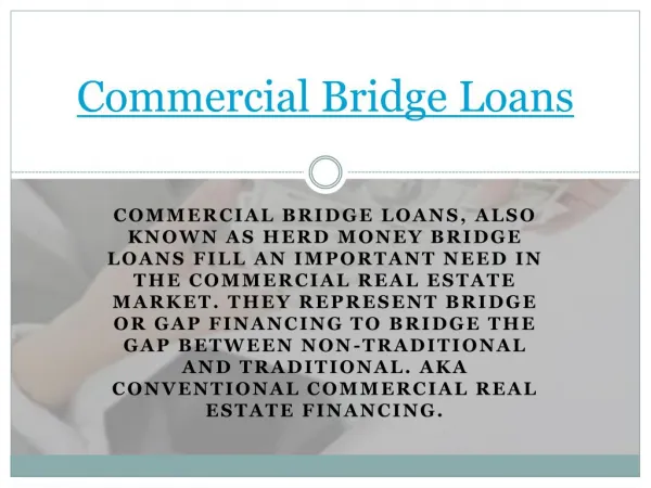 Commercial Bridge Lenders