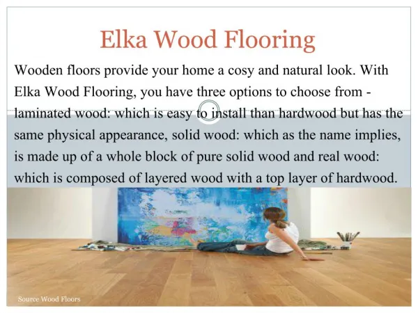 Buy online Elka wood flooring: Source wood floors